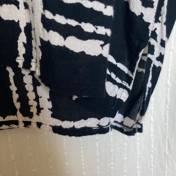 Ganni cap sleeve printed rayon dress - Picture 4 of 8